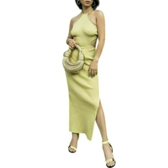 Significant Other Dresses & Skirts - Significant Other Pistachio Green Knit Midi Dress Spring Revolve Australian